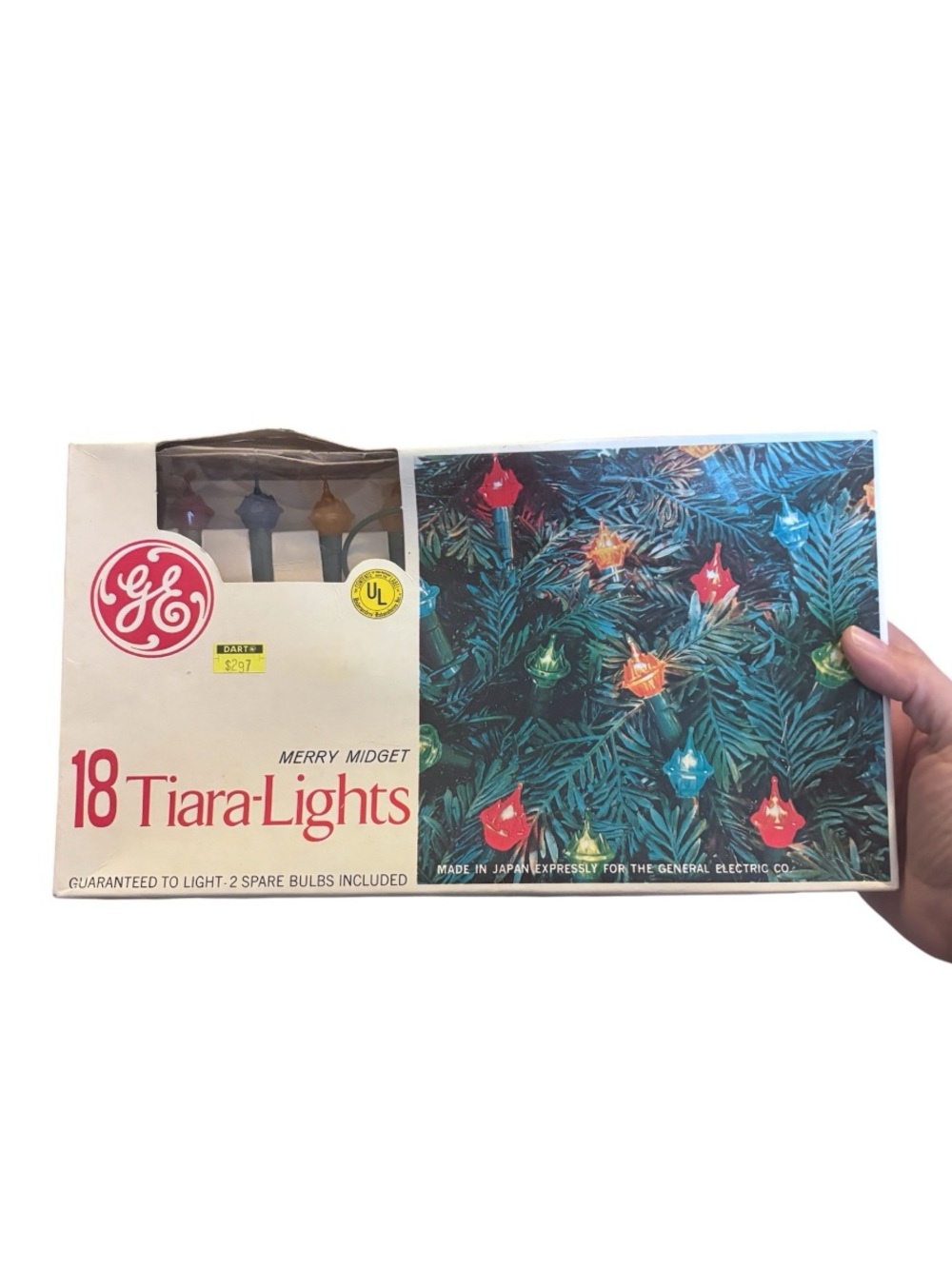 Vintage GE 18 Tiara-Lights|Merry Midget Tiara Lights in Original Box|As-Is